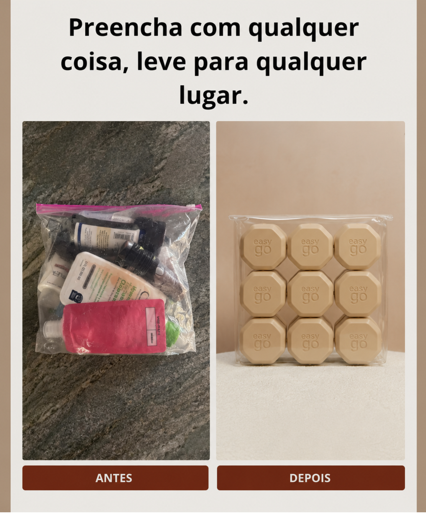 EasyGo: o kit de potes magnéticos mais prático para sua rotina de autocuidado!