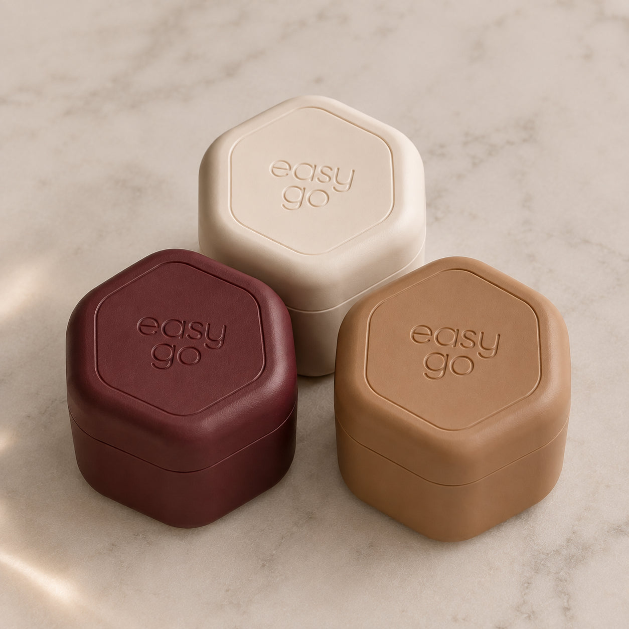 EasyGo: o kit de potes magnéticos mais prático para sua rotina de autocuidado!