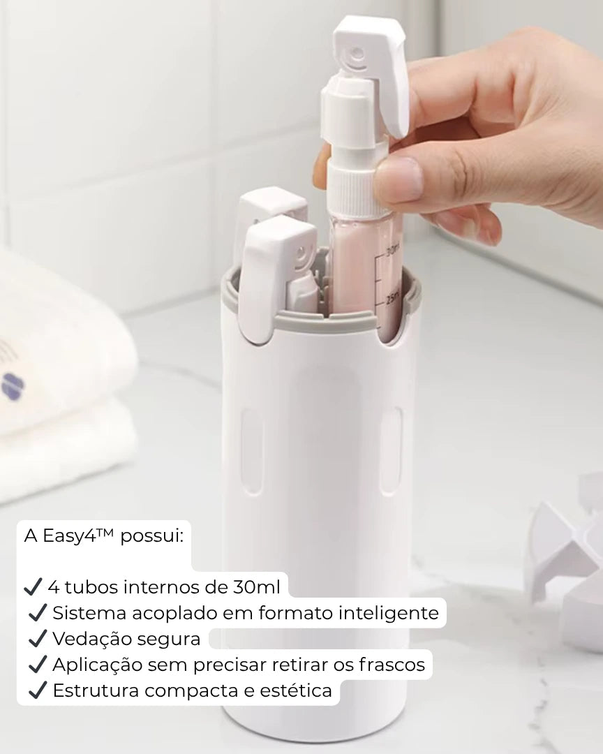 Easy4: shampoo, condicionador, hidratante e sabonete em uma só garrafa!