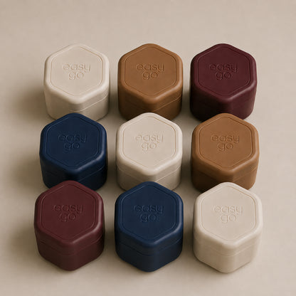 EasyGo: o kit de potes magnéticos mais prático para sua rotina de autocuidado!