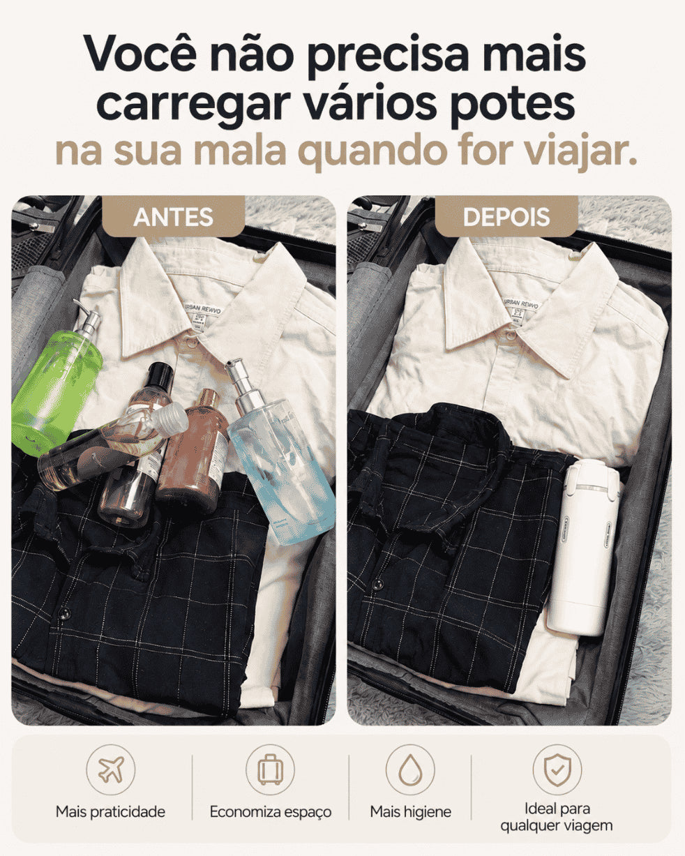 Easy4: shampoo, condicionador, hidratante e sabonete em uma só garrafa!